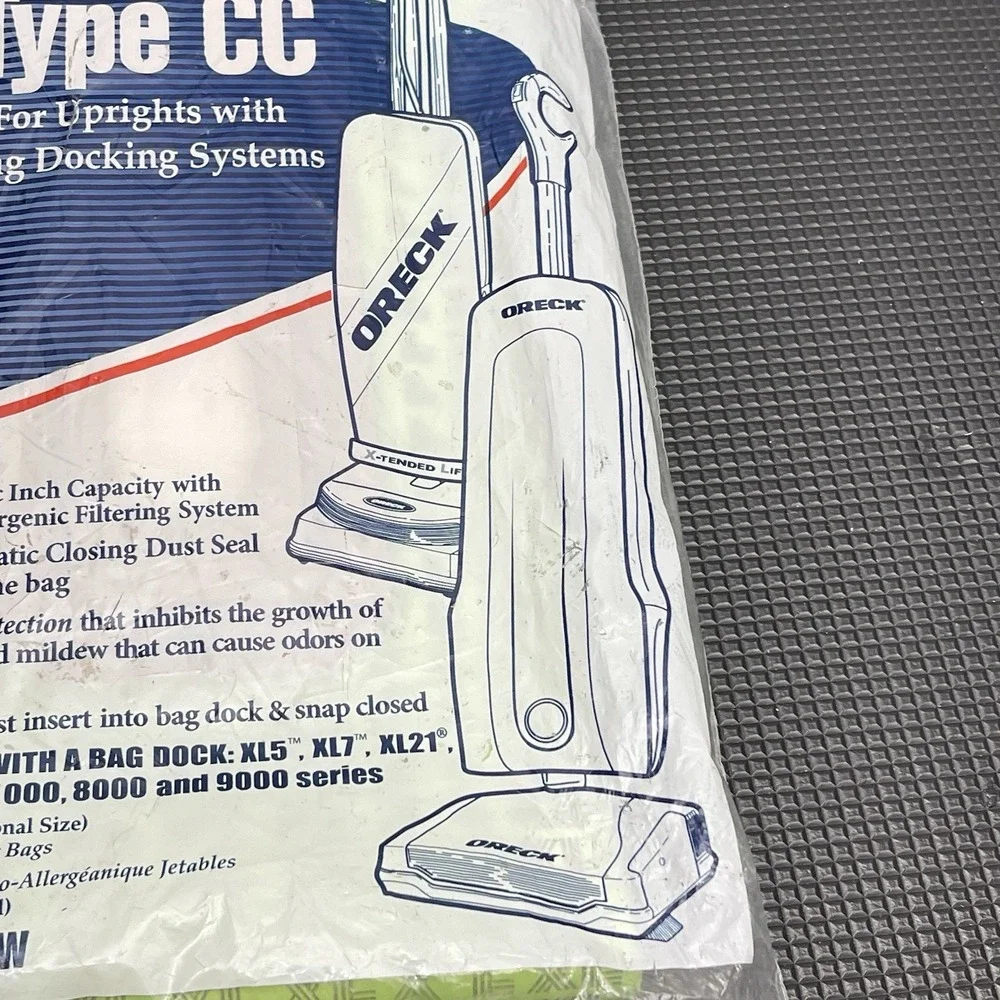 7 Oreck Vacuum Bags Type CC Hypo Allergenic XL CCPK8DW Fits XL5, XL7, XL21 Read